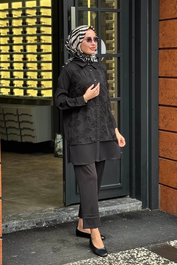 FUAT GÜRŞEN Tunik 26K-6313 Siyah