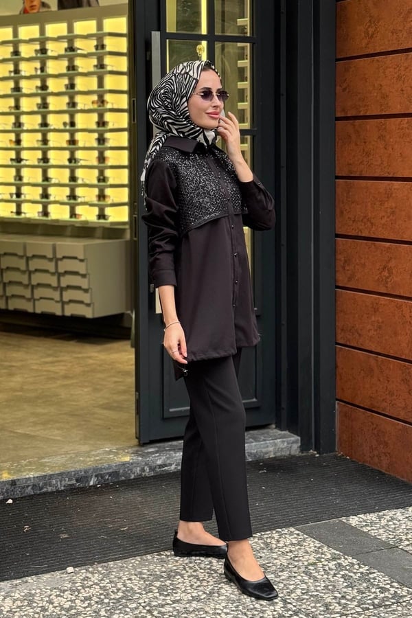 FUAT GÜRŞEN Tunik 26K-6323 Siyah