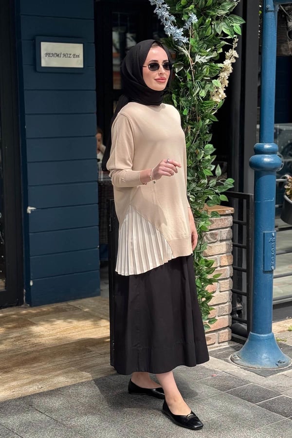 İNVEE Triko Tunik 7194 Fondöten
