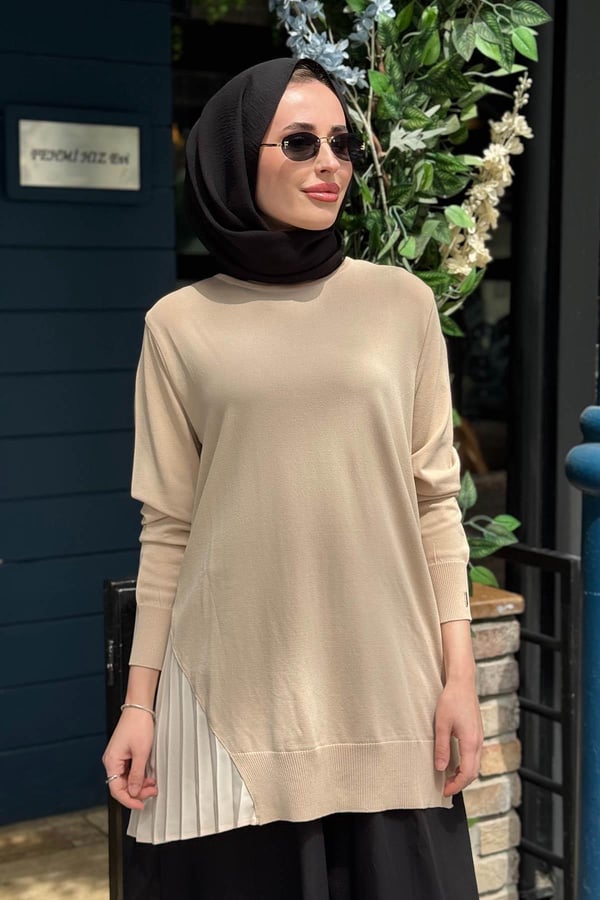 İNVEE Triko Tunik 7194 Fondöten