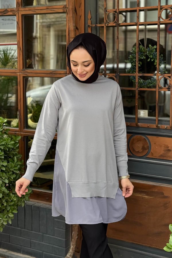 İNVEE Tunik 6987 Gri