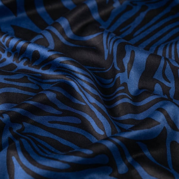 ipekevi Zebra Şal 02671 Siyah - Mavi