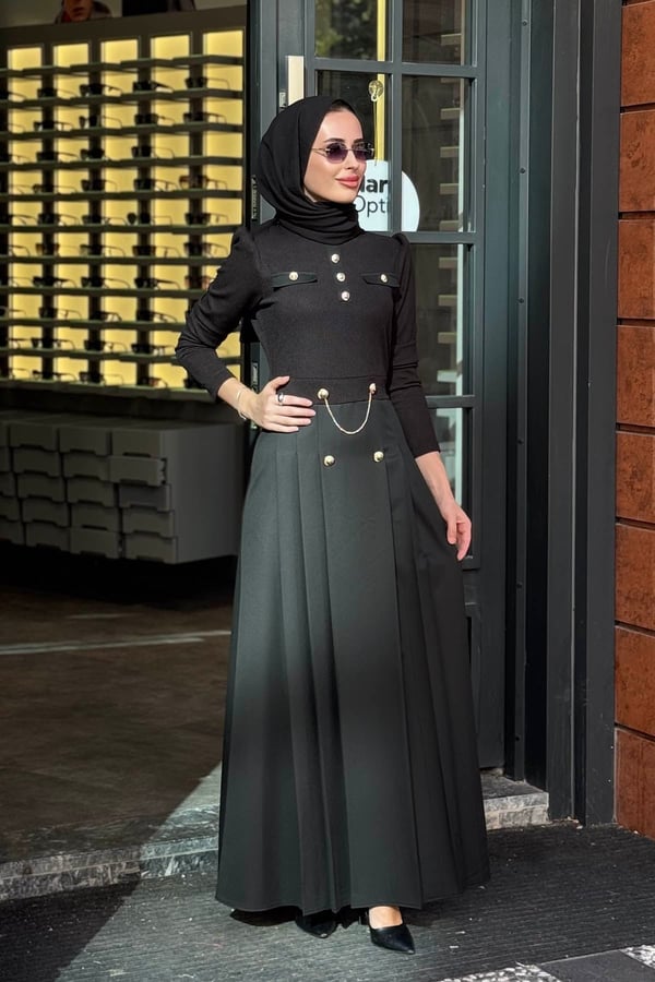JAMİLA SARAH Ariella Elbise FW27-3404 Siyah