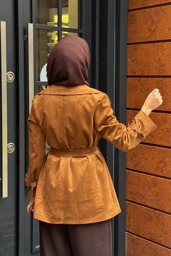 JAMİLA SARAH Pretty Trenç FW27-4404 Bakır