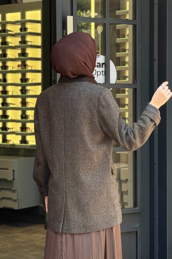 KAYRA Ceket KA-A26-13062 Koyu Kahve