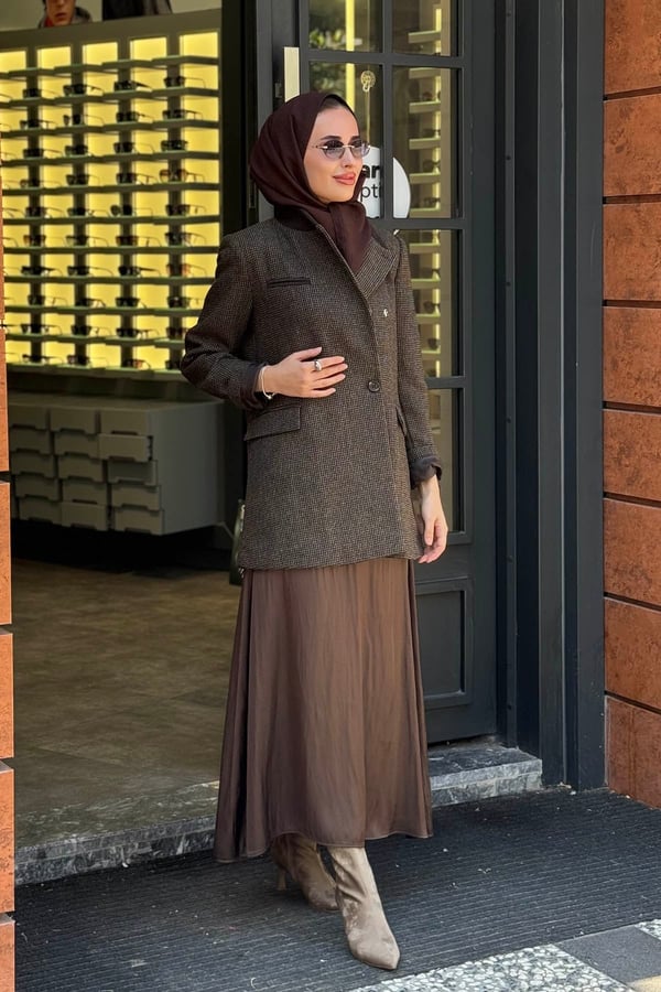 KAYRA Ceket KA-A26-13062 Koyu Kahve