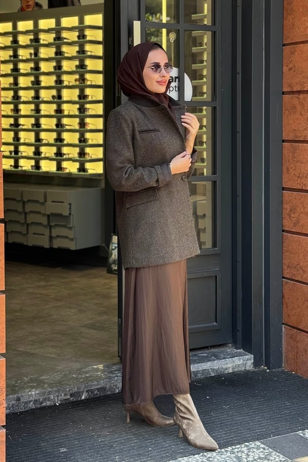 KAYRA Ceket KA-A26-13062 Koyu Kahve