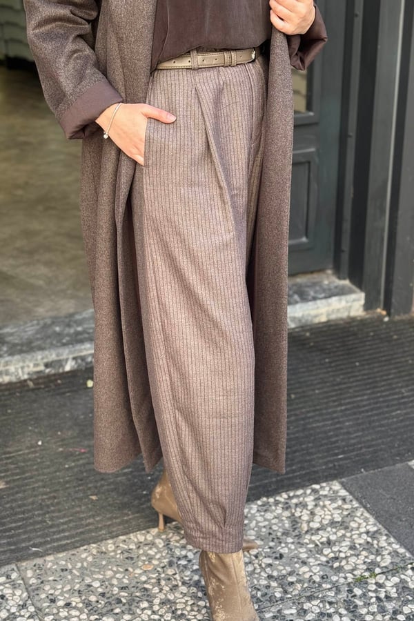 KAYRA Pantolon KA-A26-19079 Çikolata