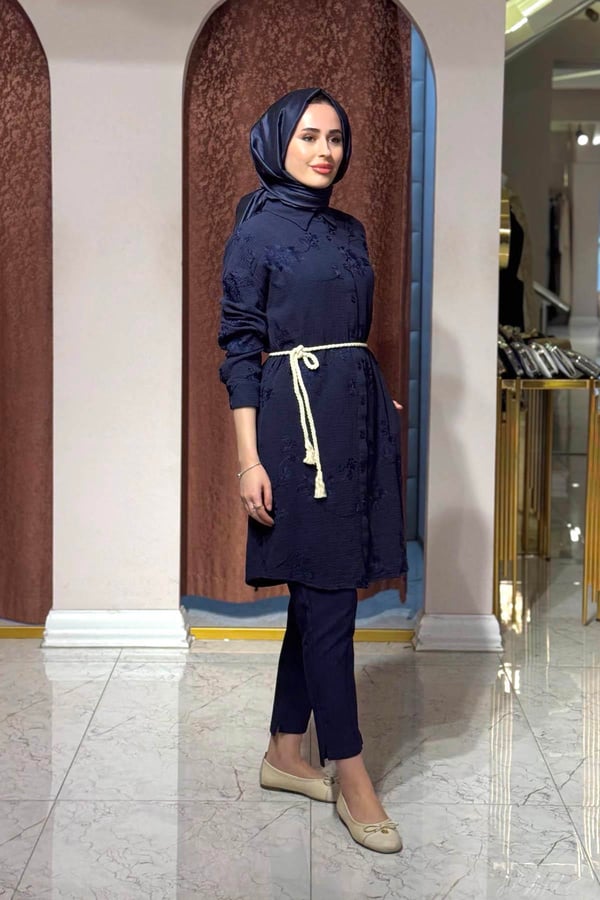 KAYRA Tunik KA-B26-21063 KOYU LACİVERT