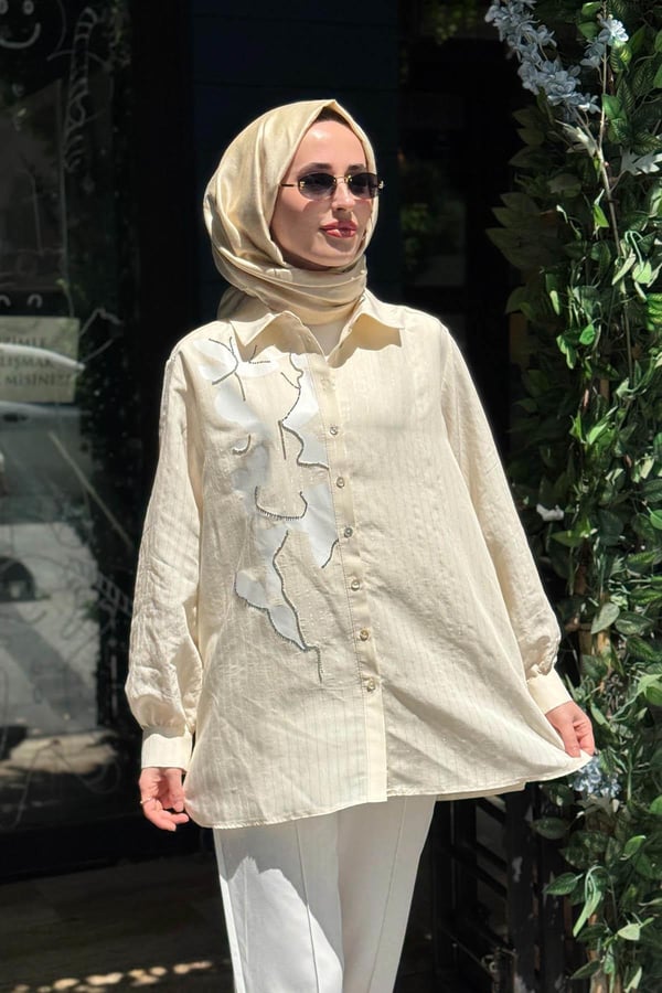 KAYRA Tunik KA-B26-21189 Krem