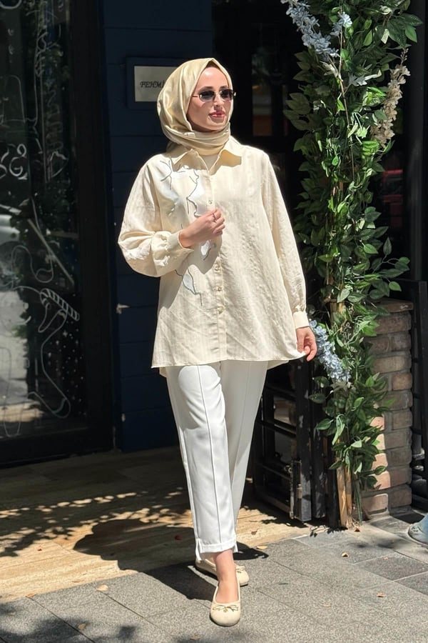 KAYRA Tunik KA-B26-21189 Krem