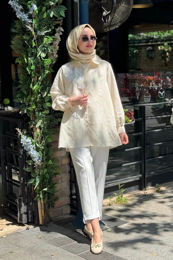 KAYRA Tunik KA-B26-21189 Krem