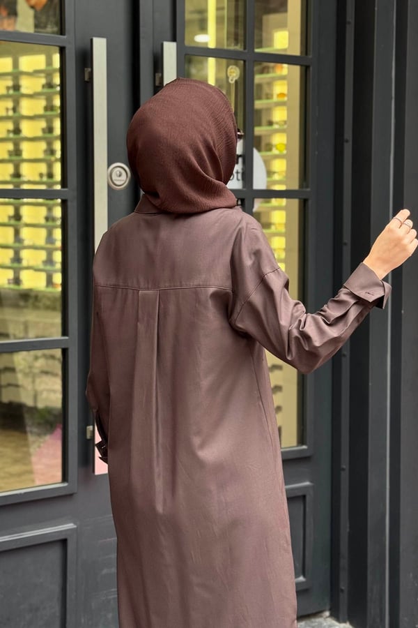 KAYRA Tunik KY-A26-81023 Koyu Kahve