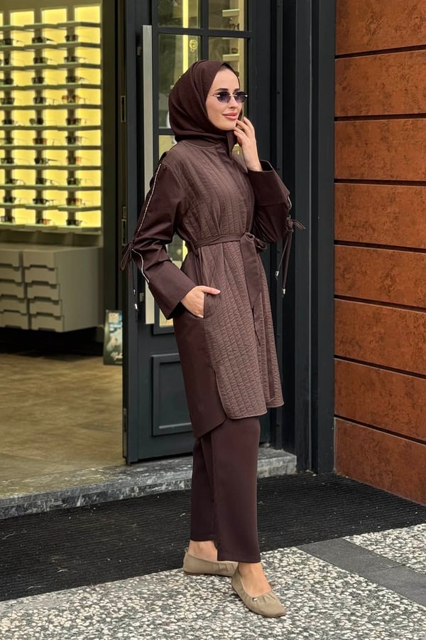 KAYRA Tunik KY-A26-81026 Koyu Kahve