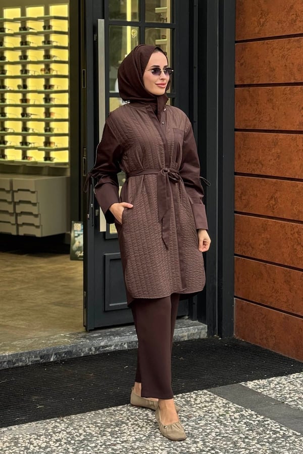 KAYRA Tunik KY-A26-81026 Koyu Kahve