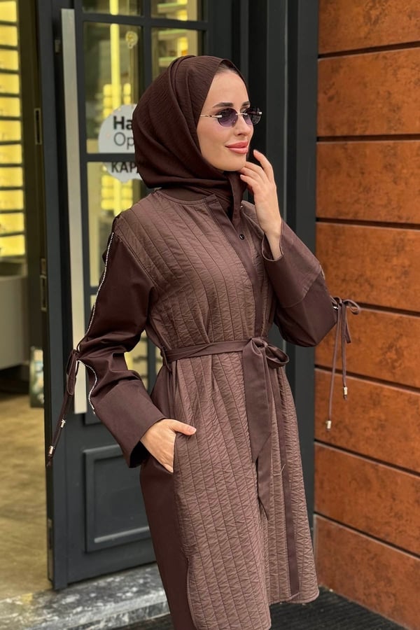 KAYRA Tunik KY-A26-81026 Koyu Kahve