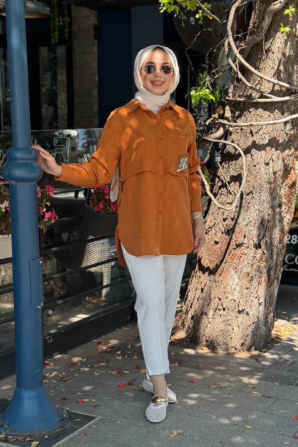 KAYRA Tunik KY-B26-81075 Tarçın