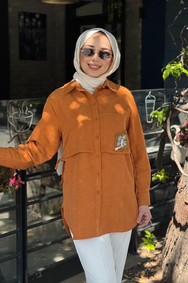 KAYRA Tunik KY-B26-81075 Tarçın