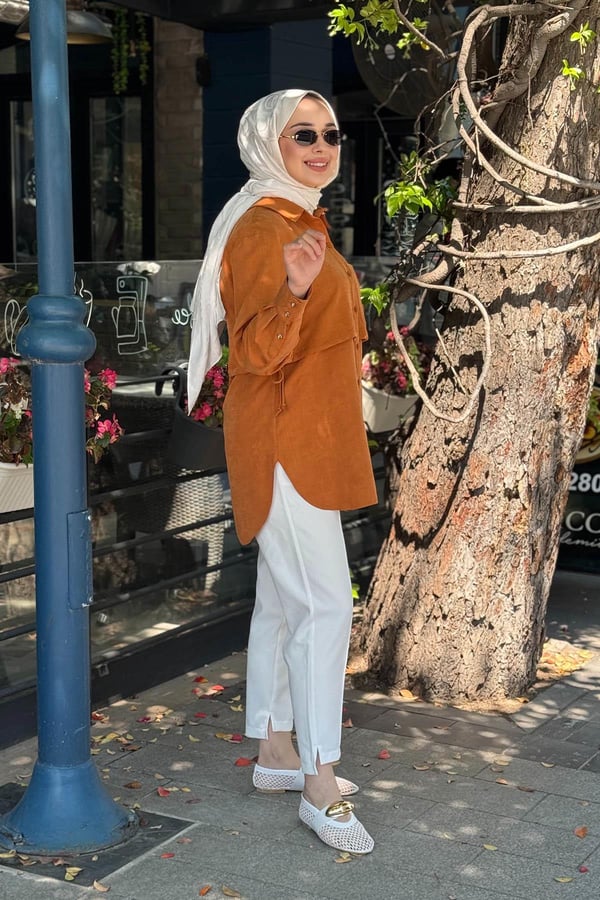 KAYRA Tunik KY-B26-81075 Tarçın