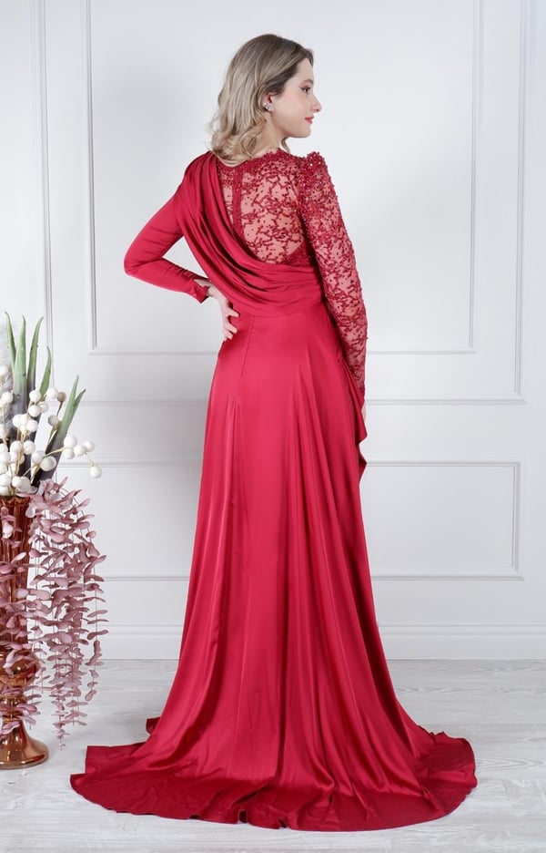 Kenzel Abiye 1070 Bordo