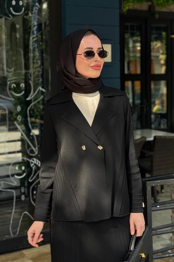 MİSS DALİDA Triko Ceket T26Y-8218 Siyah