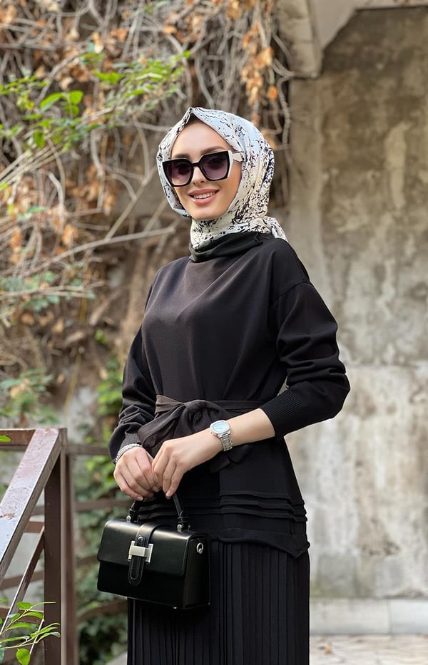 MissWhence Elbise 36813 Siyah