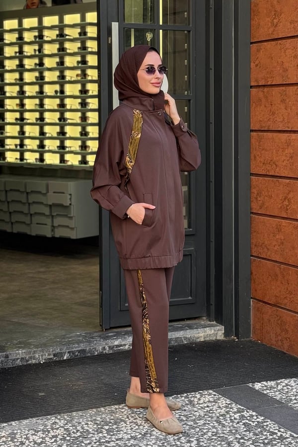 MOOR Monroe Pantolon Takım 26W4109 Kahve