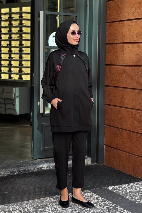MOOR Monroe Pantolon Takım 26W4109 Siyah