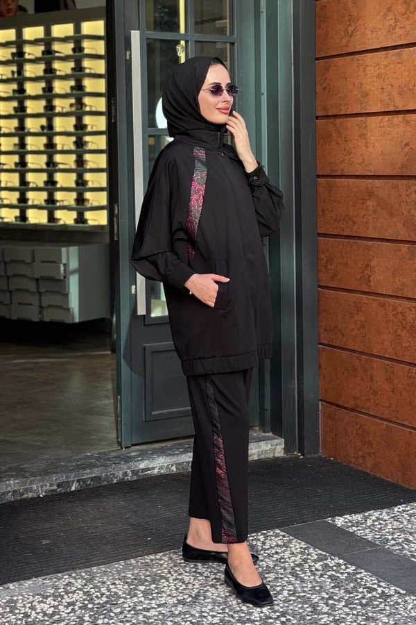 MOOR Monroe Pantolon Takım 26W4109 Siyah