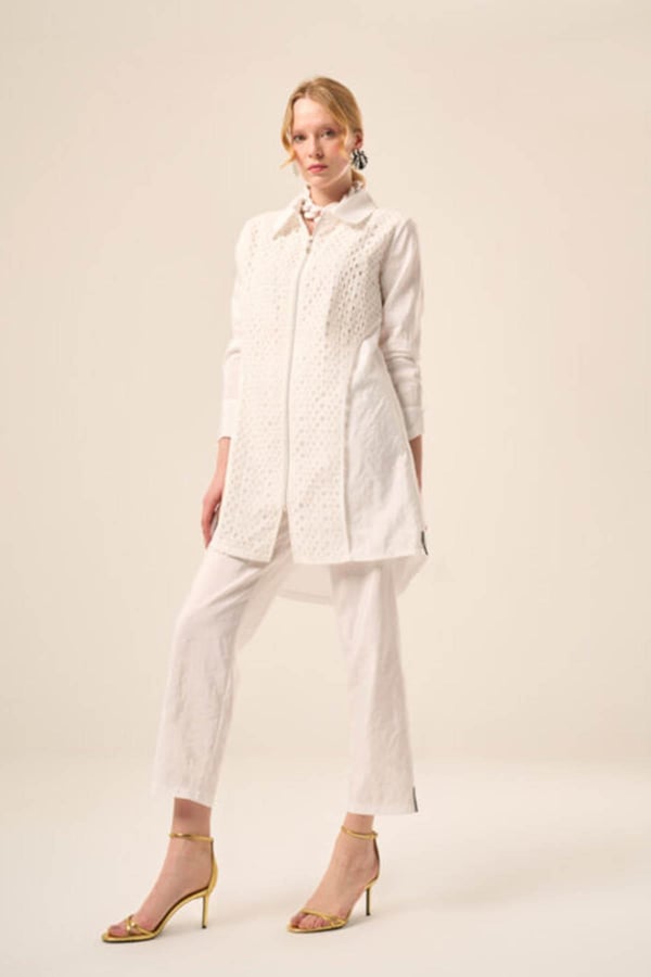 NAKİ & MASCARA Pantolon 24MY3123 Ekru