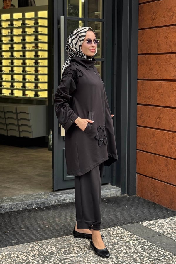 NAKİ & MASCARA Pantolonlu Takım 67MK1102T Siyah