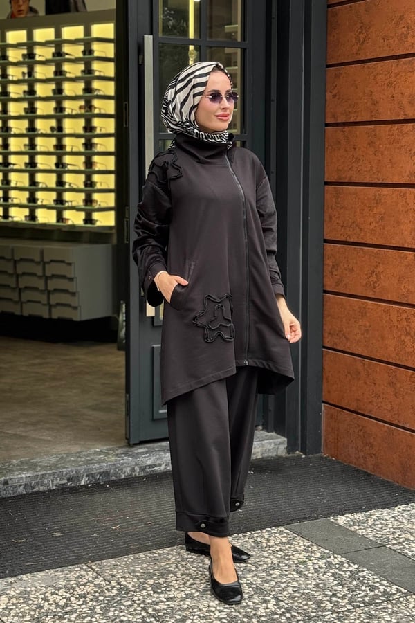 NAKİ & MASCARA Pantolonlu Takım 67MK1102T Siyah