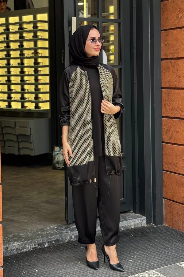 NAKİ & MASCARA Pantolonlu Takım 67MK1129T Siyah