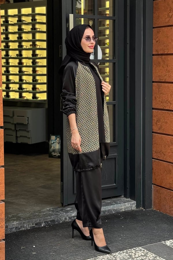 NAKİ & MASCARA Pantolonlu Takım 67MK1129T Siyah