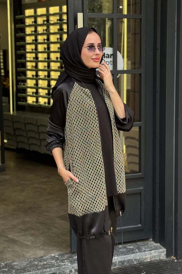 NAKİ & MASCARA Pantolonlu Takım 67MK1129T Siyah