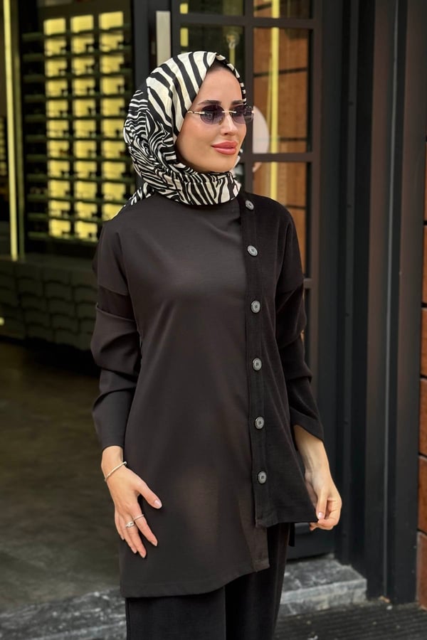 NAKİ & MASCARA Pantolonlu Takım 67MK2132T Siyah