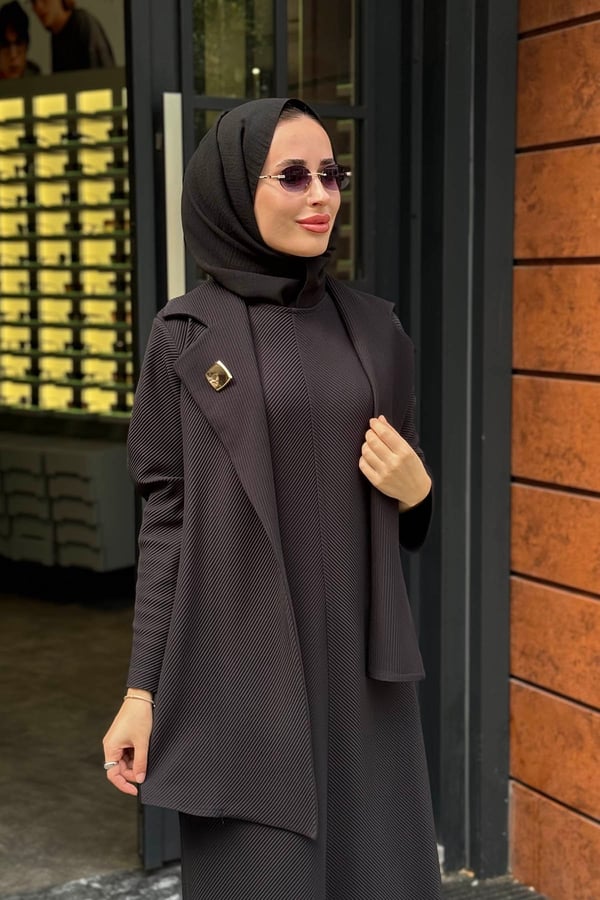NOİ Ceketli Elbise 77200 Siyah