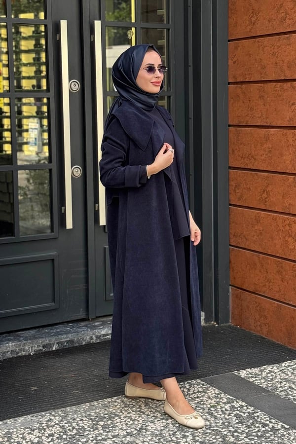 NOİ Fitilli Kadife Ceket 77330 Lacivert