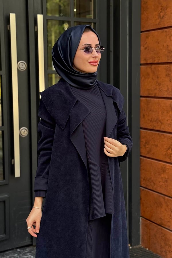NOİ Fitilli Kadife Ceket 77330 Lacivert
