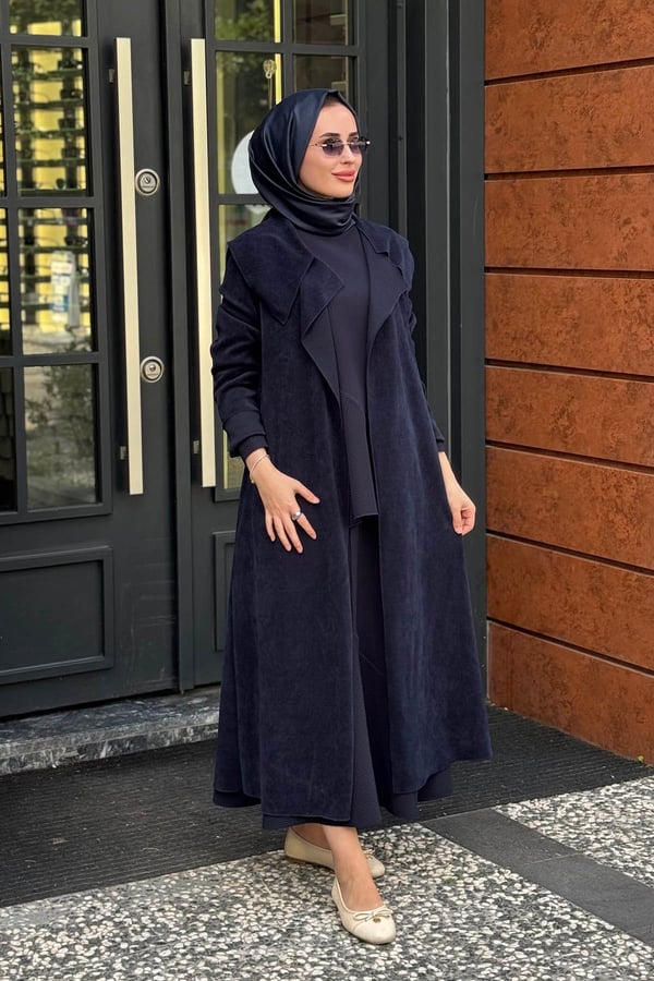 NOİ Fitilli Kadife Ceket 77330 Lacivert