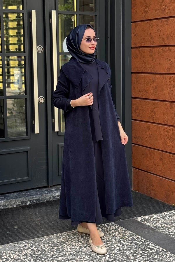NOİ Fitilli Kadife Ceket 77330 Lacivert