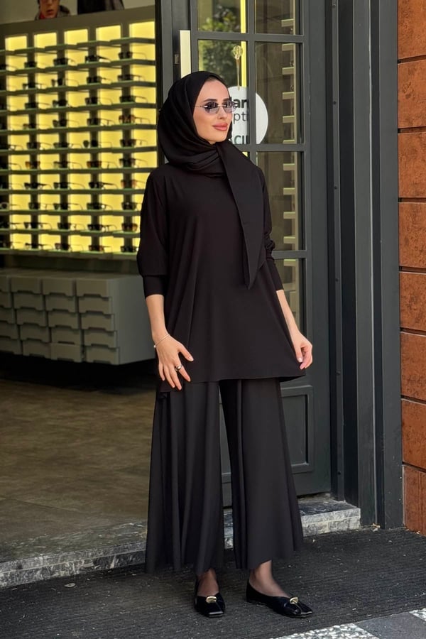 NOİ Jarse Pantolonlu Takım 77111T Siyah