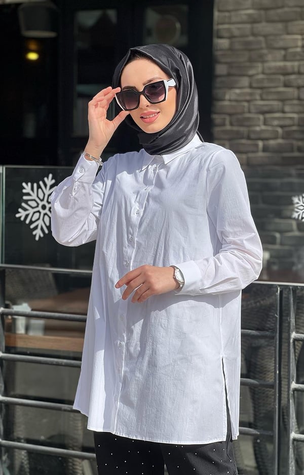 Nurcan Çetin Gömlek 24302 Ekru