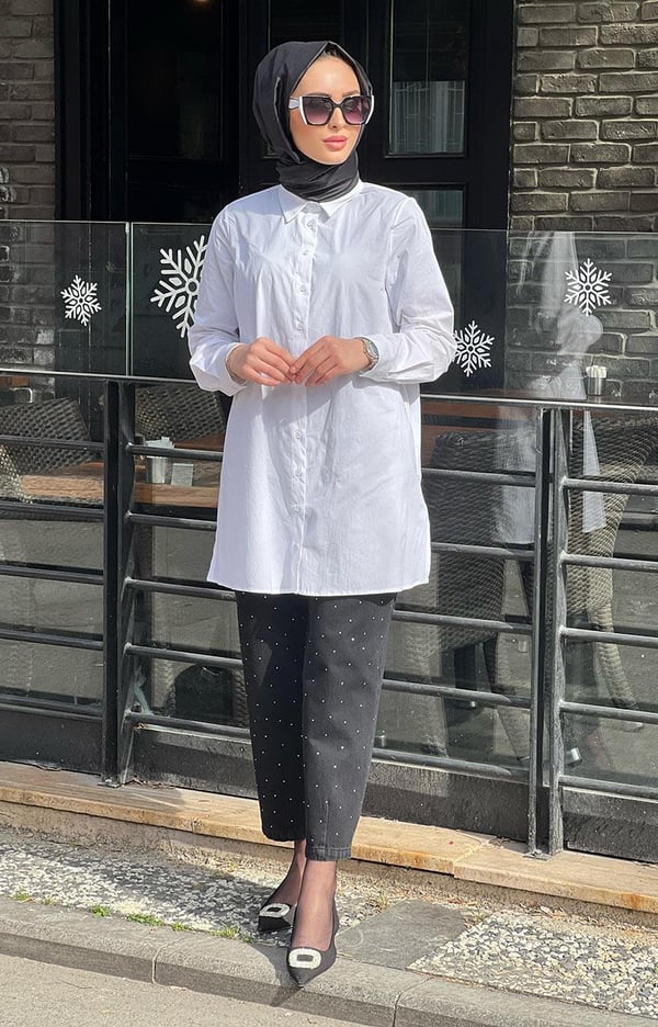 Nurcan Çetin Gömlek 24302 Ekru