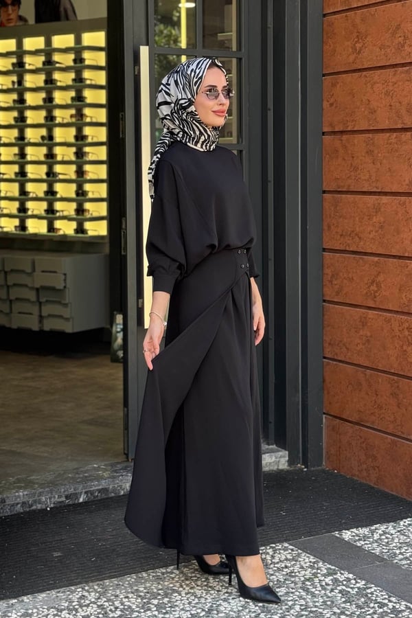 QOOQ Pantolonlu Takım 27FW244T Siyah
