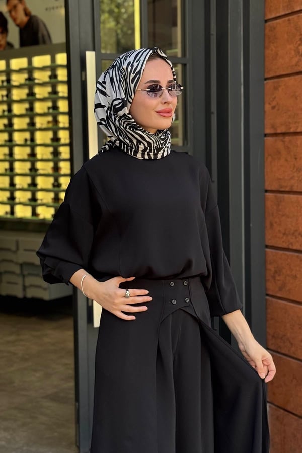 QOOQ Pantolonlu Takım 27FW244T Siyah