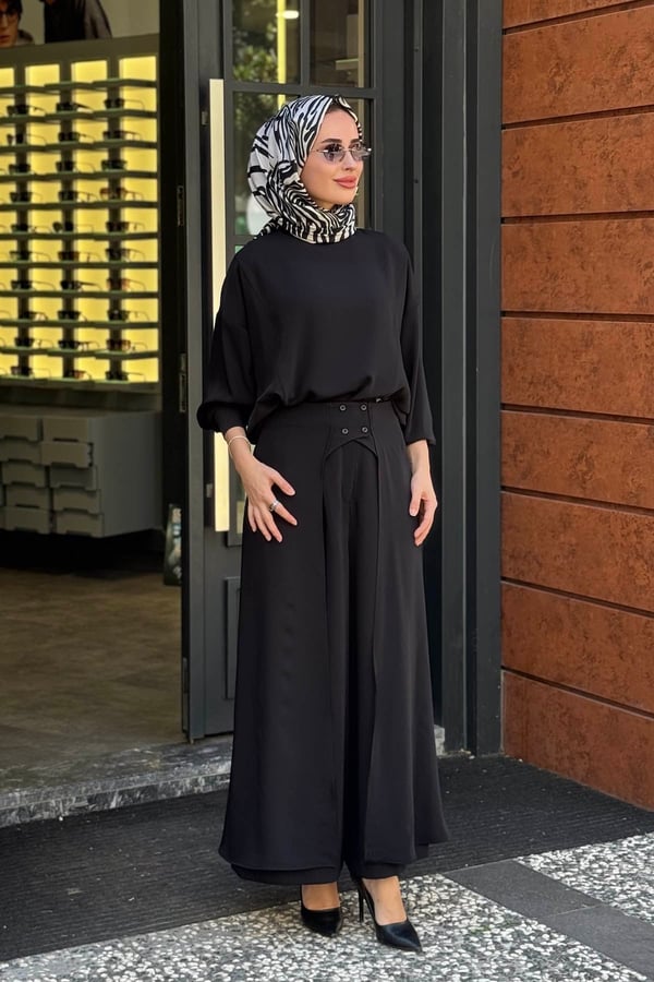 QOOQ Pantolonlu Takım 27FW244T Siyah