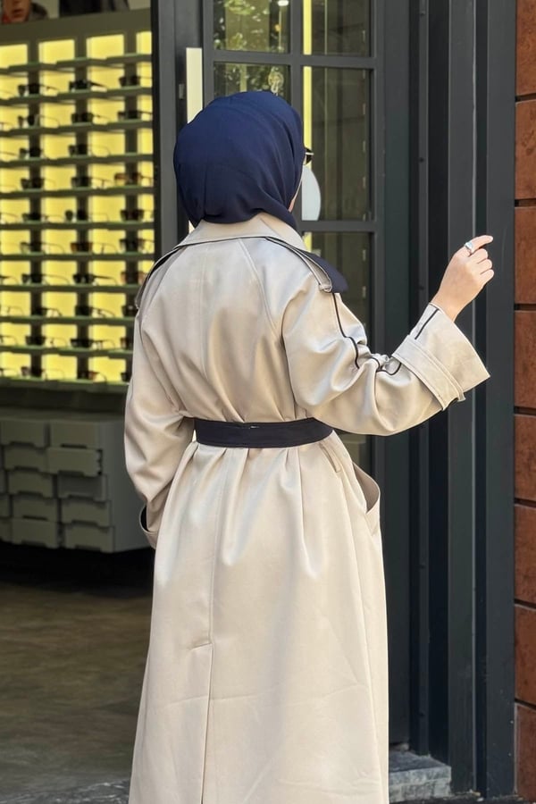 QOOQ Trench 27FW614 Bej