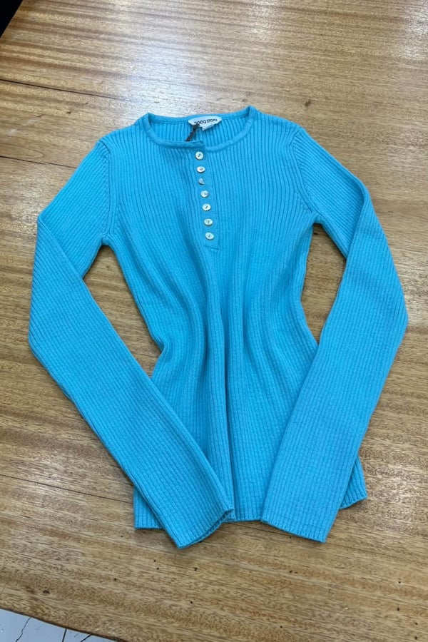 QOOQ Triko Bluz 27FW229 AQUA