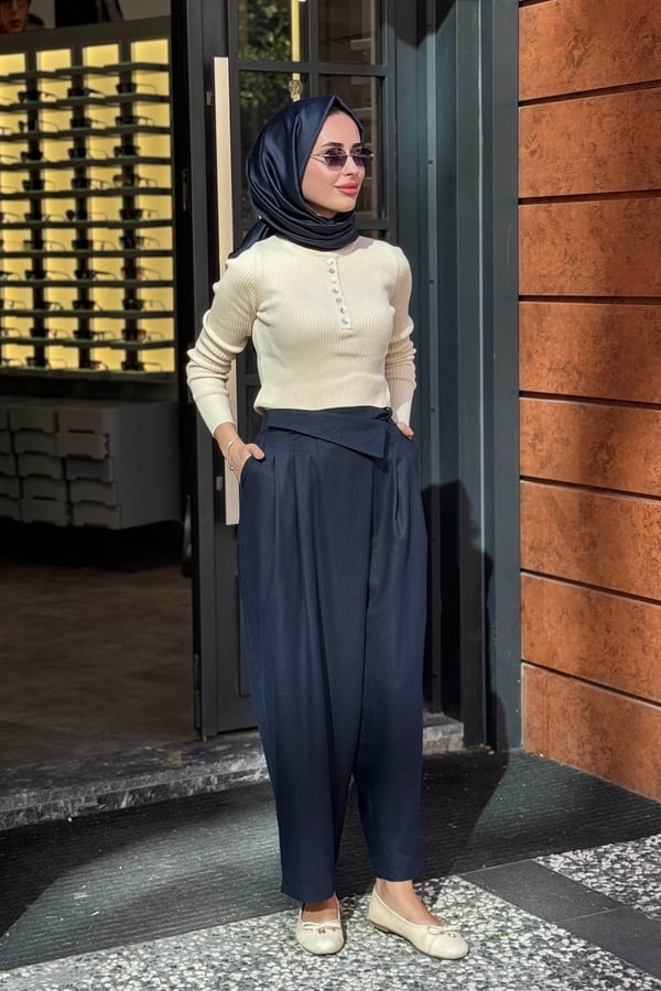 QOOQ Triko Bluz 27FW229 Ekru